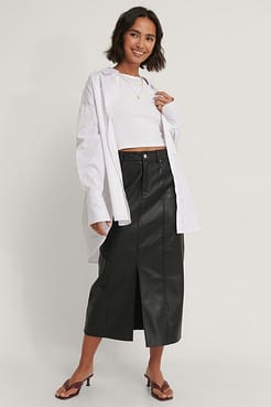 High Neck Crop Singlet Outfit.