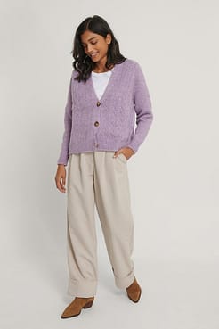 Carmen Button Cardigan Outfit.