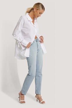 501 Crop Blue Outfit.