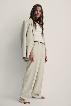 Twill Suit Pants Outfit.