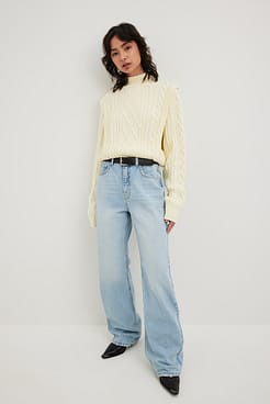 Relaxed Full Length Jeans Outfit