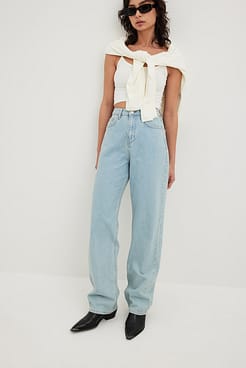 Thin Strap Cropped Basic Singlet Outfit