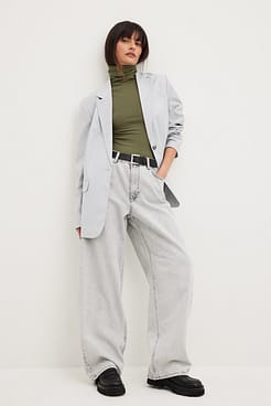 Roll Neck Sleeveless Top Outfit