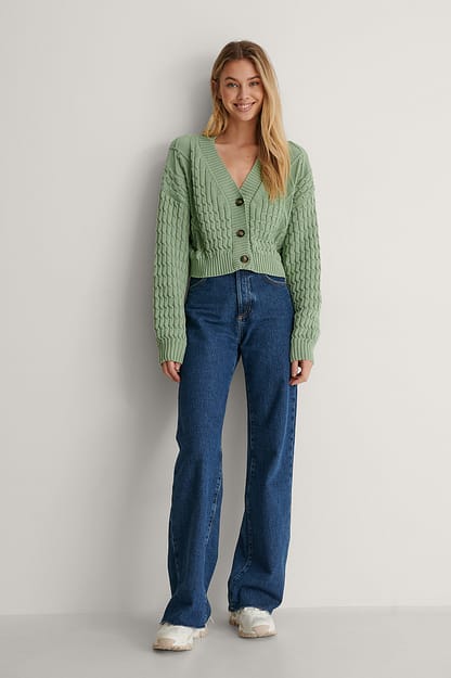 Mint Cardigan tricot biologique