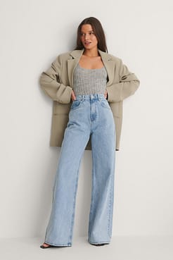Soft Rigid Wide Jeans