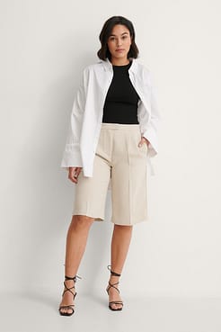 NA-KD Recycled Round Neck Ribbed Top Outfit