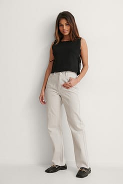 Side Tie Top Outfit