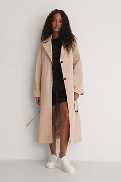 Dropped Shoulder Trenchcoat