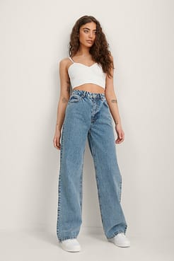 Wide Leg Skater Denim Outfit