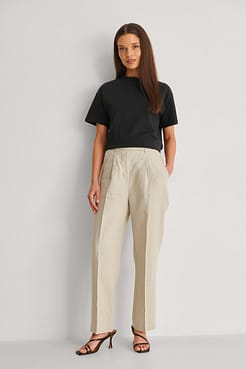Organic Turtleneck Tee Outfit.
