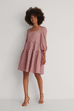 Structured Tie Back Mini Dress Outfit.