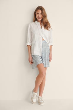 Flowy Mini Circle Skirt Outfit.