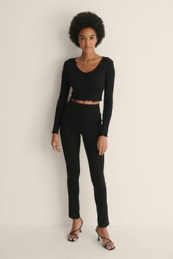 V-Neck Babylock Top Outfit.