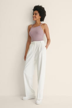 Recycled Ribbed Singlet Outfit.