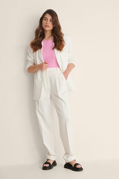 Organic Ribbed Tank Outfit.