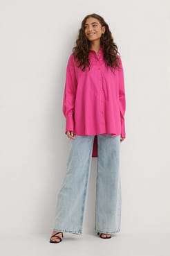 Oversized Pocket Shirt Outfit.