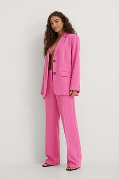 Oversized Twill Blazer Outfit.