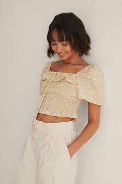 Smocked Frill Top Outfit.