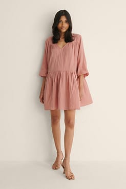 Soft Cotton Mini Dress Outfit.