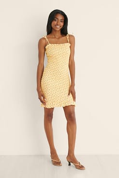 Smocked Mini Dress Outfit