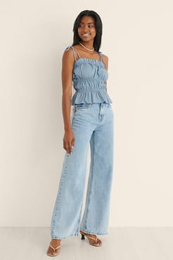 Tie Detail Organic Top Outfit