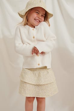 Organic Knitted Cardigan Outfit.