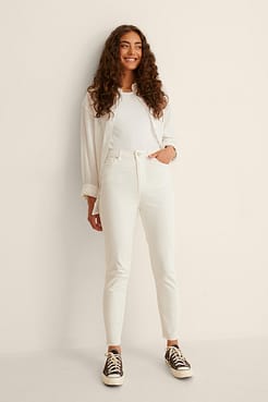 High Waist Skinny Jeans Outfit.