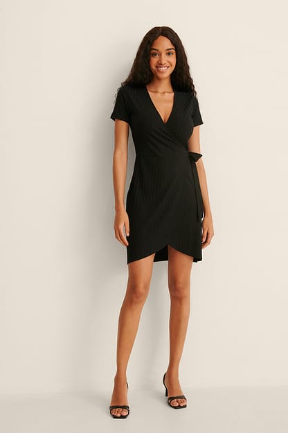 Black Robe portefeuille courte à nouer recyclée