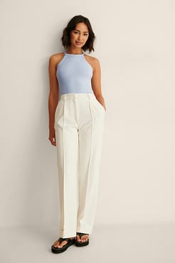 Recycled High Neck Ribbed Body Outfit.