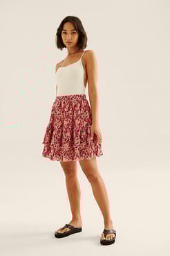 Structured Mini Skirt Outfit.