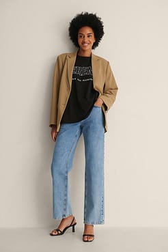 Serene Printed T-Shirt Outfit.