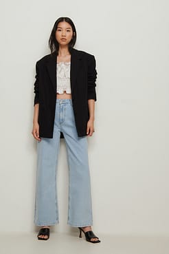 cropped Satin Top Outfit.