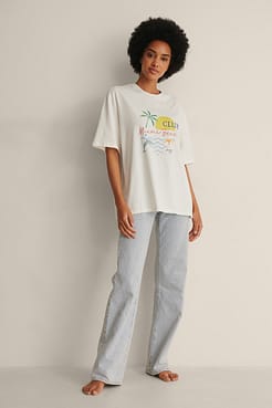 Printed T-Shirt Outfit.