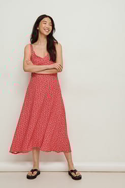Vintage Look Midi Dress Outfit.