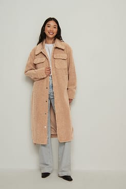 Belted Teddy Coat Outfit