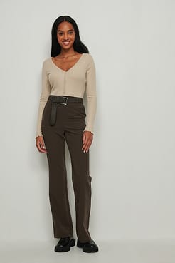 Babylock Rib Cardigan Outfit
