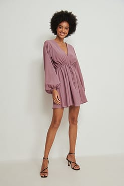Batwing Dobby Mini Dress Outfit