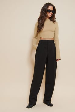 Turtle Neck Long Sleeve Top Outfit