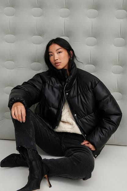 Off White Pull en maille gaufrée à col rond recyclé