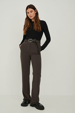 Straight Suit Pants Outfit.