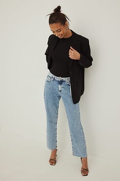 Belt Detailed Denim Outfit.