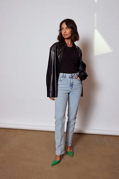 Yoke Detail Jeans Outfit.