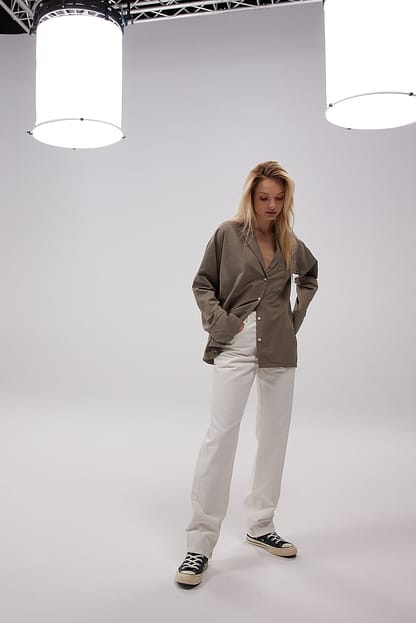 Light Blue Chemise de pyjama