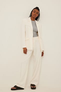 Round Neck Ribbed Top Outfit