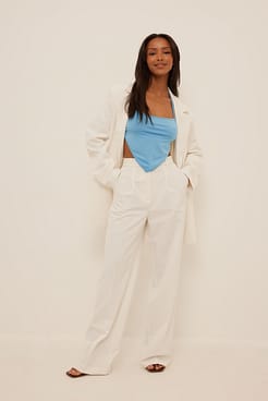 open back tie detail singlet outfit