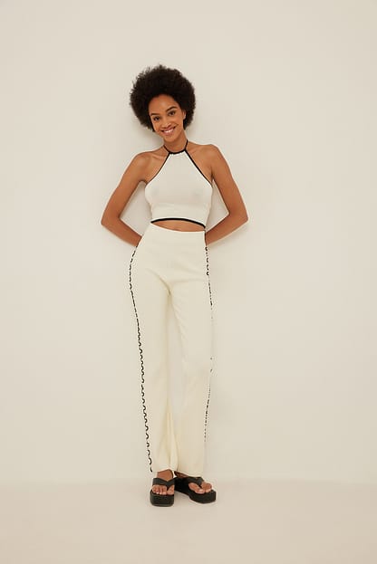 Offwhite Haut dos nu à découpe goutte d’eau