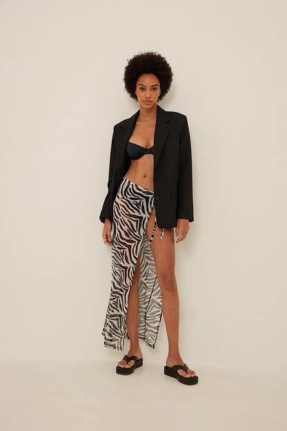 Black Zebra Jupe maille