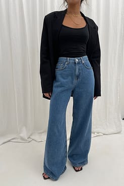 Soft Rigid Wide Jeans Outfit