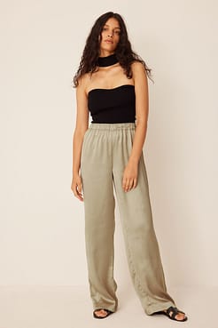 Knitted Cross Back Top Outfit