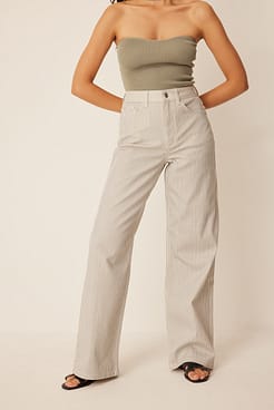 Mid Waisted Wide Denim Outfit.